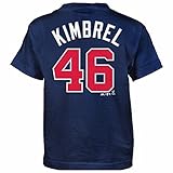クレイグKimbrel Atlanta Braves MLBマジェスティックBoy 's Navy Blue Player Name & NumberジャージーTシャツ( boy7 _ L )