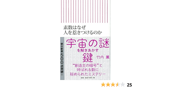 素数はなぜ人を惹きつけるのか 朝日新書 竹内 薫 本 通販 Amazon