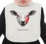 Demon Sheep ネクタイを有する有機ビブ Medium