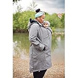 Hoppediz, 4-in-1 Babywearing Coat, Grey, Medium by Hoppediz