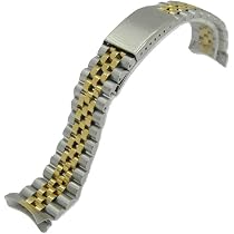 Amazon.co.jp: [BASIS+] 腕時計 ベルト 弓カン 5連 ジュビリー