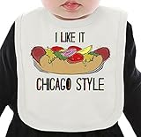 I Like It Chicago Style ネクタイを有する有機ビブ Medium