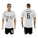 メンズ2018 World Cup Germany National # 6 Home Soccer Jersey (ホワイト) M ホワイト