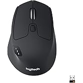 Logitech M720 Triathlon Multi-Device Wireless Mouse, Bluetooth, USB Unifying Receiver, 1000 DPI, 6 Programmable Buttons, 2-Ye