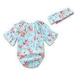 PER ベビー　ロンパース カバーオール ベビー服　ヘッドバンド付き　キッズ 長袖　女の子　新生児 0-2歳設定