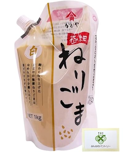 Amazon.co.jp: かどや製油 極細ねりごま(白) 1kg : 食品・飲料・お酒
