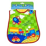 ステファンジョセフ,Stephen Joseph 18ヵ月以上対象 男の子用乗り物ワールドポケット付きお食事エプロン [並行輸入品]