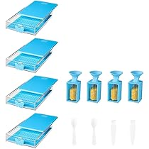 新品未使用　Trabricks ケース 30個 Amazon.com: Trabricks 20 件式鑽石藝術收納托盤組,2 合1 防溢
