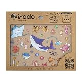 アクアリウム① irodo（イロド）【アイロン不要】【布用転写シール】【革・化繊OK】【ハンドメイド】90096