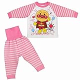 (バンダイ)BANDAI アンパンマン パジャマ ベビー 長袖 寝間着 腹巻付 ピンク 90