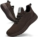 [Feethit] スニーカー メンズ レディース ランニングシューズ 通気 軽量 滑り止 スポーツシューズ スリッポン ジョギング ウォーキング 運動靴 お洒落 旅行 通学 通勤 日常着用 ブラウン 23.0cm
