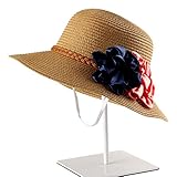 Hatrita-J 夏の帽子は、日除けのパラソルの太陽の帽子の晒の太陽の帽子の晒の晒の帽子の大きい沿に沿って晒をする w