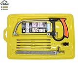 ROOH-8 in 1 Mental Magic Saw Hacksaw DIY Hand Saw for Wood Woodworking Saws Set Kit with 6 Blades Mo