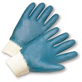 West Chester 4000/M Fully Coated Jersey Lined Nitrile Knit Wrist Blue Medium (Pack of 12) [並行輸入品]