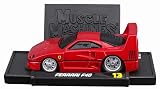 Maisto マッスル マシーンズ シリーズ 1/64 MM フェラーリ F40 レッド 完成品