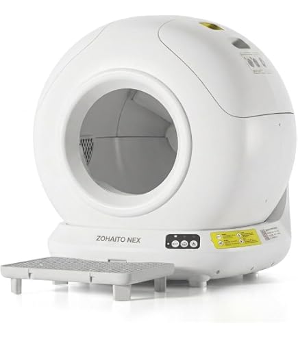 Amazon | 猫 自動トイレ 定期清掃 掃除簡単，静音 自動トイレ 80L大