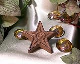 Cast Iron Rust Star引き出しプル – 12のセット