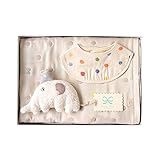 ナオミイトウ NAOMI ITO ギフトセット POCHO 6重ガーゼケット+スタイ トイ+バクのがらがら 8817