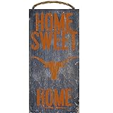Texas Longhorns Wood Sign – Home Sweet Home 6 " x12 "