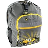 John Deere Little Boys Construction Equipment Backpack, Medium Grey, Child [並行輸入品]