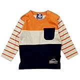 【秋冬春対応】 Bateau Bleue(バトーブルー) 天竺切替長袖Tシャツ 80cm /Or NO.AH-1661407