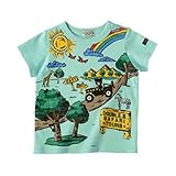 ダブルB(mikihouse) リゾートプリント半袖Ｔシャツ（62-5208-975） 100cm, アイスグリーン（67）