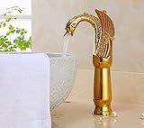 awxjx銅ヨーロピアンスタイルレトロStyleand面ホットとコールドmoney-goldシンクミキサータップ