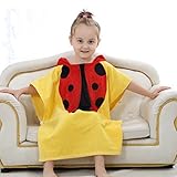 (コ-ランド) Co-land ベビー バスローブ アニマル フード付き バスタオル ポンチョ マント タオル地 赤ちゃん 女の子 男の子 出産祝い イエロー