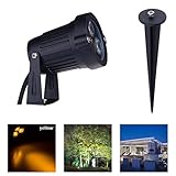 ミニ 3W Yellow LED IP65 アウトドア防水地中埋込型ライト ガーデン芝生ランプ景観 庭明かり GO-L01-Y