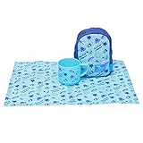 テブランド・ランチポッケ/ブルー・アクアプリント