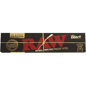 5冊セット RAW/ロウ Black Classic Kingsize Slim Papers ブラック クラシック キ…