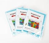 Angelcare 主婦が選んだ おもちゃ 収納袋 多用途 片付けネット メッシュバッグ 吸盤付 メッシュ バッグ 3組セット （水色）