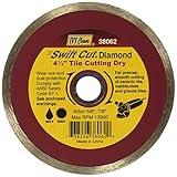 IVY Classic 38062 Swift Cut 4-1/2-Inch Dry and Wet Tile Cutting Continuous Rim Diamond Blade with 7/