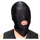[ジーティーライン] 覆面 フェイスマスク フルフェイス 目隠し SM ブラック メンズ レディース 全頭マスク 全タイ コスプレ 口開き フェティッシュ 拘束具
