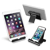【Smart-KM】G020 タブレット/スマホ スタンド 折りたたみ式 角度調整可能 Kindle, iPad, iPad mini, iPhone, Nexus 7等 (ブラック)