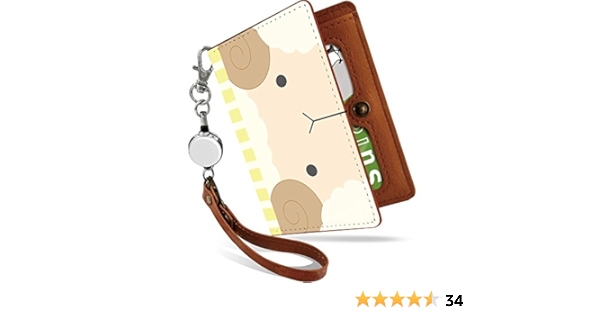 Amazon パスケース 定期入れ リール付き かわいい ひつじ 顔 白羊 キャラ イラスト 二つ折り 中がみえない おしゃれ レディース 動物 アニマル柄 白 ひつじ 顔 白羊 Ps 定期入れ