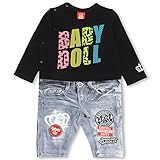 ベビードール 柄ロゴロンパース 子供服 70cm ブラック