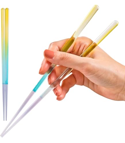 Amazon｜日本製 プラスチック ラメ 入り キラキラ 箸 2膳 セット (清潔