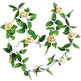 Hommy 花冠 フラワー ヘッドドレス　バラ　シャンパン カラー　 腕輪　 2点セット　結婚式 ウェディング　イベント ブライダル