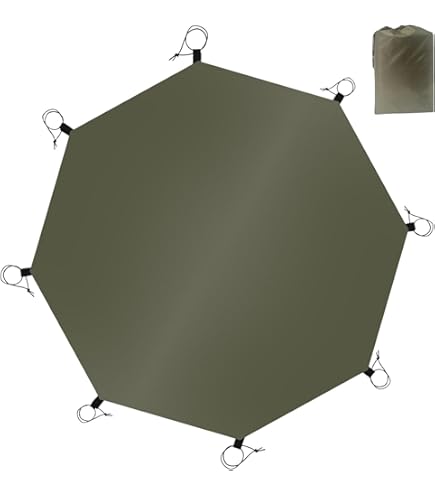 Amazon | ワンポールテント用シート グランドシート 八角シート 軽量