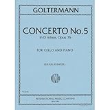 Goltermann Georg Concerto No. 5 in d minor Op. 76 Cello Piano by Julius Klengel - International