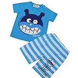 アンパンマン Tシャツ&ハーフパンツ パジャマ キッズ 女の子 男の子 ガールズ ボーイズ fo-ha2616 95cm サックス