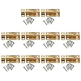 B Baosity 10個　真鍮　ドア　スライド　キャッチ　ロックボルト　ラッチバレル　ゲート　セキュリティ　