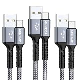 GHNTJAP USB C ケーブル 【1m+2m+3m/3本セット】 USB Type C ケーブル 3A急速充電 QC3.0対応 USB A to C iPhone16/Galaxy/Pixel/Xperia等USB-C機器対応