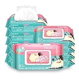 SONARIN 純水99% 無香料ピュアベビーワイプ、おしりふき 800枚 (80枚×10個)