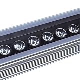 Toika 6本セット▪ IP65防水LEDフラッドライトウォールウォッシュバーライト屋外の風景の照明 ▪ 15W 18W▪ 1000 * 46 * 46mm ▪ 赤 緑 青 暖かい白 冷たい白 黄▪