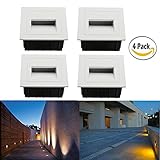 埋め込み式ライト FVTLED 防水地中埋込型ライト ガーデンライト アウトドアランプ 屋外の歩道/車道/芝生/庭などの照明用 CE RoHS認証 (4pcs, 白ーウォームホワイト)