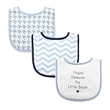Luvable Friends Baby Drooler Bibs for Boys, Thank Heaven by Luvable Friends