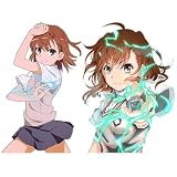 とある科学の超電磁砲 御坂美琴 車用ステッカー 防水 10/15/20cm 自転車 バイク PC 装飾 グッズ プレゼント (20*13CM,A) [並行輸入品]