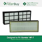2 - Eureka HF-7 (HF7) HEPA Replacement Filters, Part 61850. Designed by FilterBuy to fit Eureka 3270